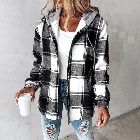 Fleece Lined Hooded Jacket