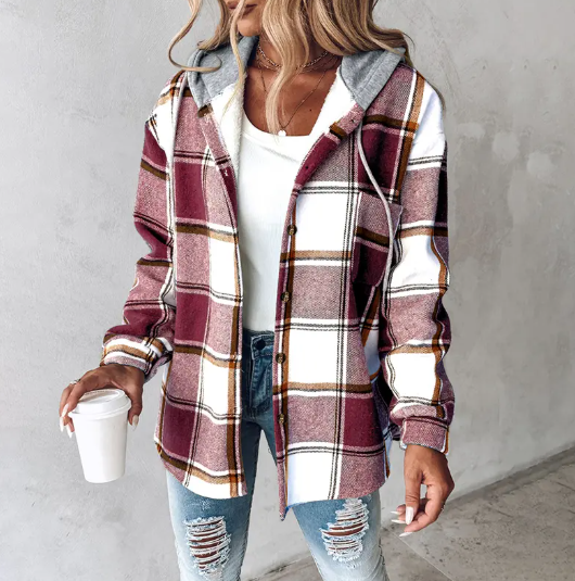 Fleece Lined Hooded Jacket