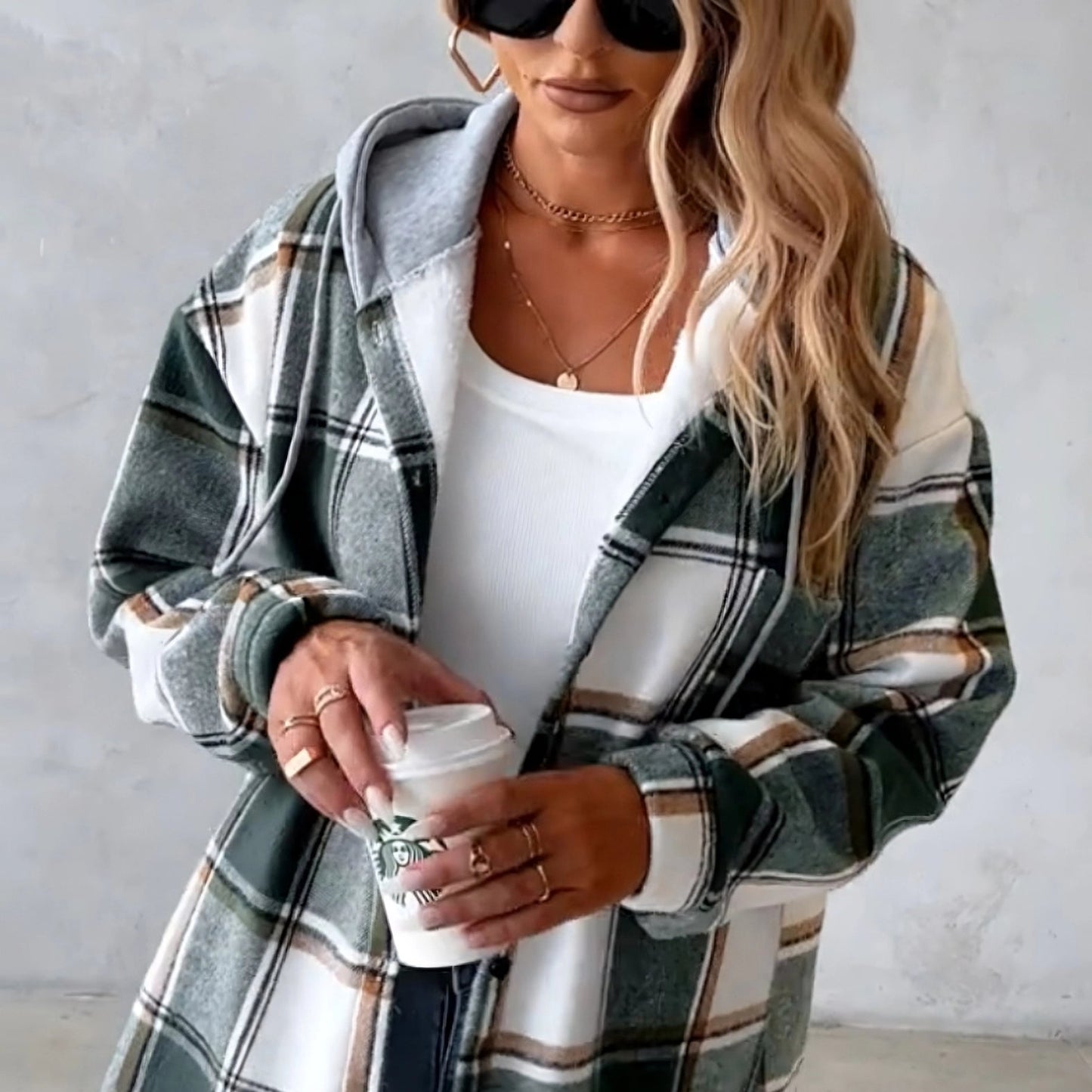 Fleece Lined Hooded Jacket